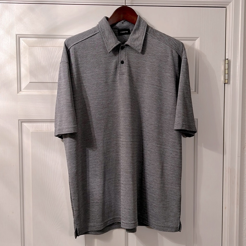 Clayborne xl polo shirt. grey